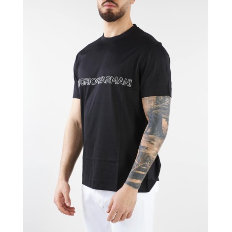 EMPORIO ARMANI T-shrt con stampa logo lettering Emporio Armani