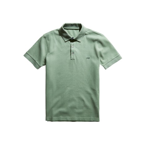 FAY POLO STRETCH VERDE NPMB246135STDWV009