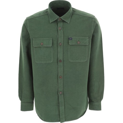 FAY CAMICIA COLLO FRANCESE VERDE SCURO NCMA146260TVBGV804