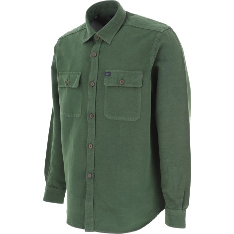 FAY CAMICIA COLLO FRANCESE VERDE SCURO NCMA146260TVBGV804