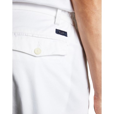 FAY PANTALONE CHINO BIANCO NTM8646187TGURB001