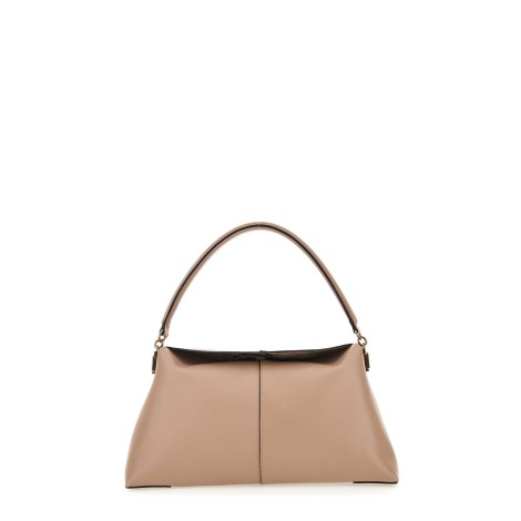 TOD'S BORSA A SPALLA T CASE IN PELLE PICCOLA BEIGE<BR/>XBWTSTY0200XPRM027