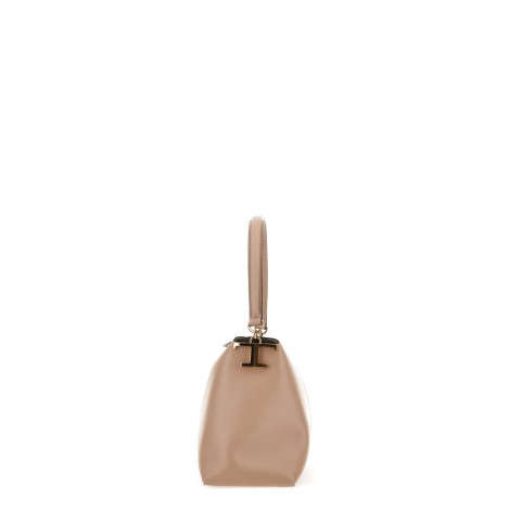 TOD'S BORSA A SPALLA T CASE IN PELLE PICCOLA BEIGE<BR/>XBWTSTY0200XPRM027