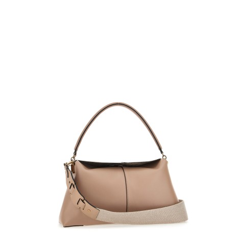 TOD'S BORSA A SPALLA T CASE IN PELLE PICCOLA BEIGE<BR/>XBWTSTY0200XPRM027