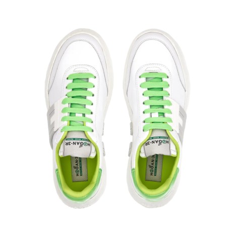 HOGAN SNEAKERS 3R BIANCA, GRIGIA, VERDE H5M5900EW00PG30213