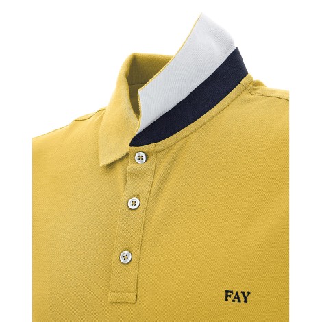 FAY POLO STRETCH NPMB246135STDWG005