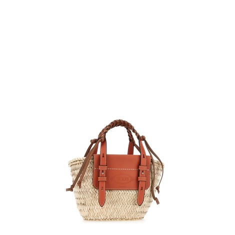 TOD'S SHOPPING BAG CON LOGO TOD'S IMPRESSO<BR/>XBWCSPAI200R2D6O34