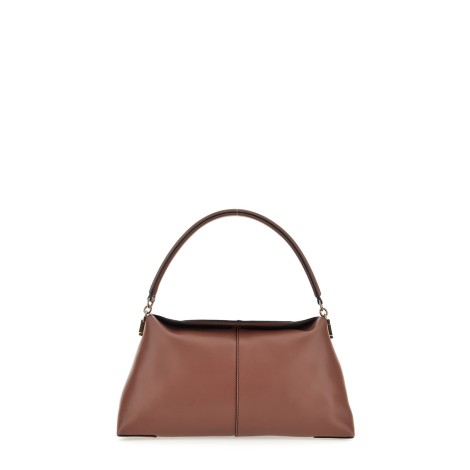 TOD'S BORSA A SPALLA T CASE IN PELLE PICCOLA MARRONE<BR/>XBWTSTY0200XPRS203