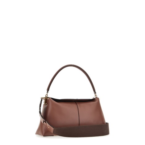 TOD'S BORSA A SPALLA T CASE IN PELLE PICCOLA MARRONE<BR/>XBWTSTY0200XPRS203