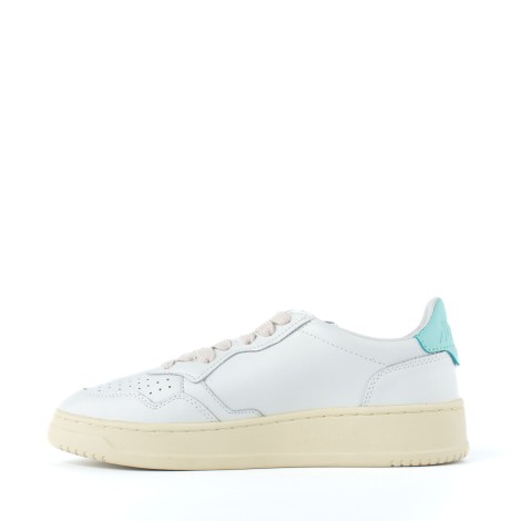 Sneakers pelle retro turchese