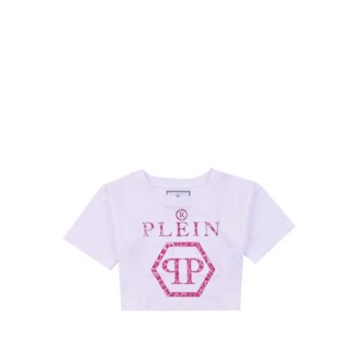 T-SHIRT CROPPED CON STAMPA