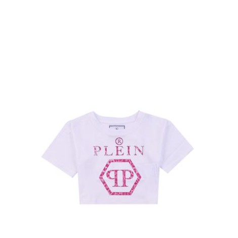 T-SHIRT CROPPED CON STAMPA