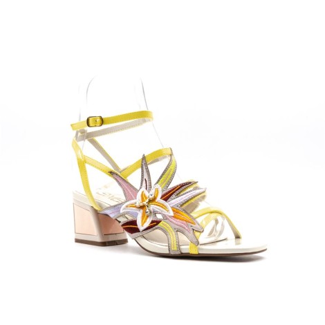 Sandalo Donna YELLOW/ICE/NUDE EXE Pelle