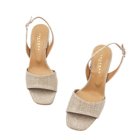 Sandalo Donna Beige TRE EMME Pelle