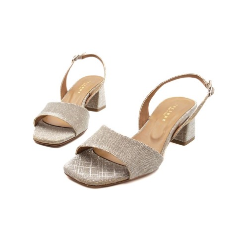 Sandalo Donna Beige TRE EMME Pelle