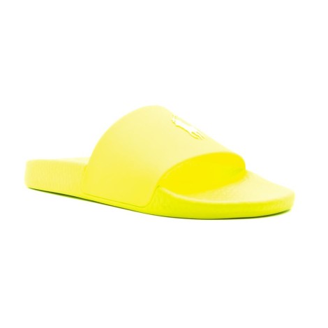 Ciabatta Uomo YELLOW WHITE RALPH LAUREN Pelle