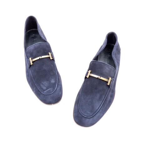 Mocassino Uomo Blu FRAU Pelle