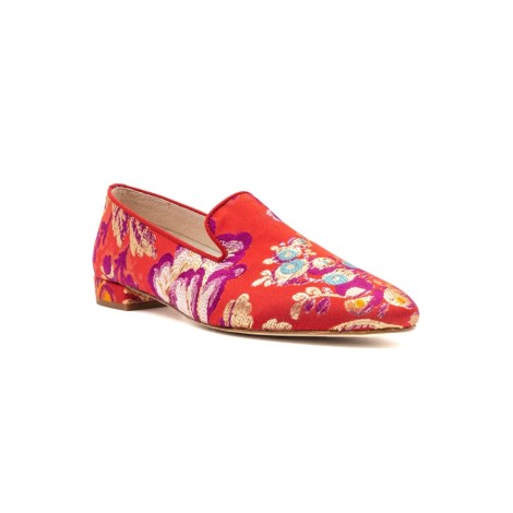 Mocassino Donna Rosso BALLERINA Pelle