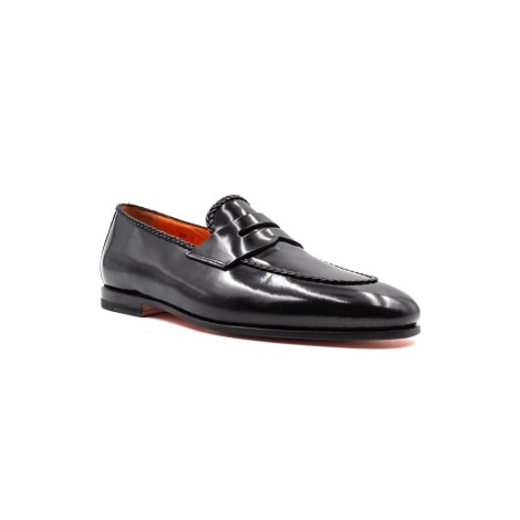 Mocassino Uomo Black SANTONI Pelle