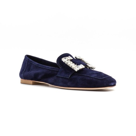 Mocassino Donna Blu TRE EMME Pelle