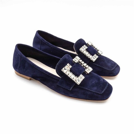 Mocassino Donna Blu TRE EMME Pelle