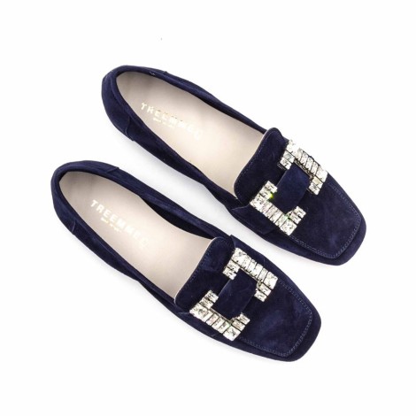 Mocassino Donna Blu TRE EMME Pelle