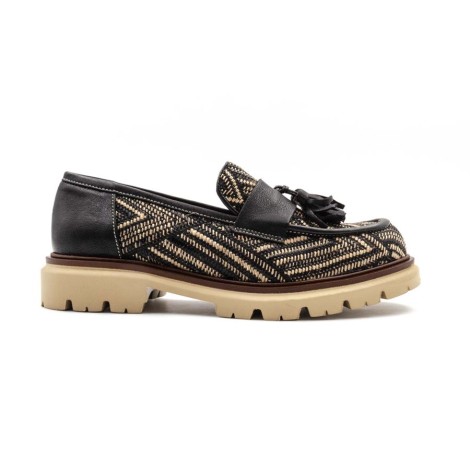 Mocassino Donna NERO WEST TRE EMME Pelle