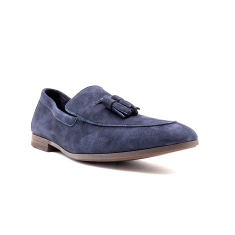 Mocassino Uomo Blu FRAU Pelle