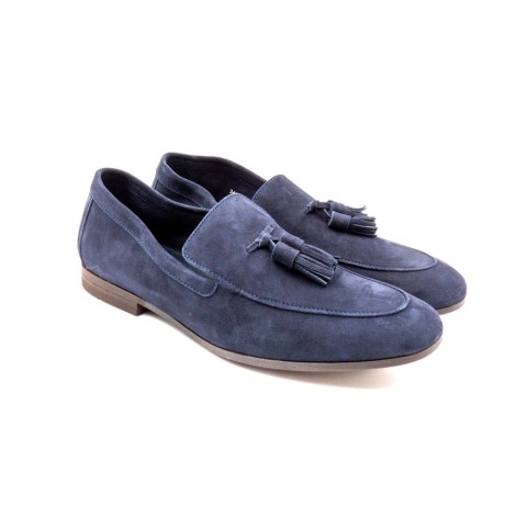 Mocassino Uomo Blu FRAU Pelle