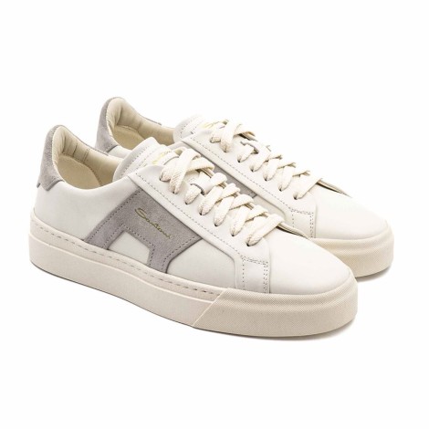 Sneakers Donna White SANTONI Pelle