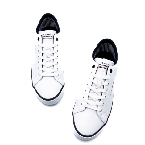 Sneakers Uomo White TOMMY HILFIGER Pelle