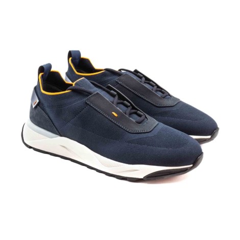 Sneakers Uomo Blue SANTONI Pelle