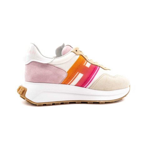 Sneakers Donna BEIGE+ROSA HOGAN     Pelle