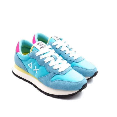 Sneakers Donna Azzurro SUN68 Pelle