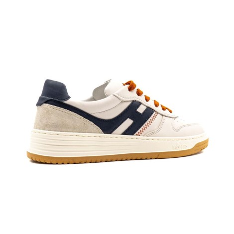 Sneakers Uomo BIANCO+BLU+ARANCIO HOGAN     Pelle