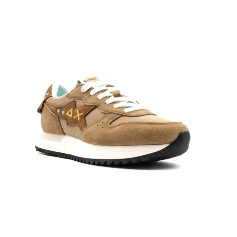 Sneakers Donna Beige SUN68 Pelle