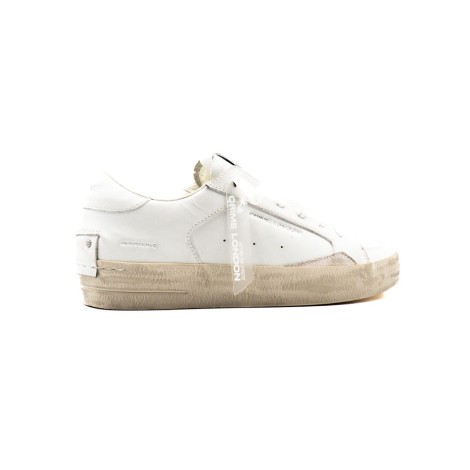 Sneakers Uomo WHITE+BLACK CRIME LONDON Pelle