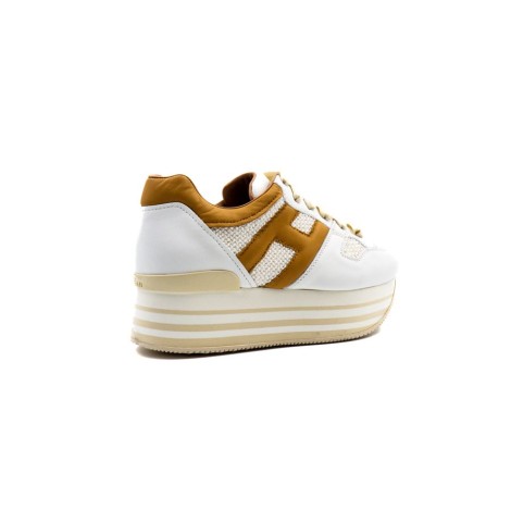 Sneakers Donna BIANCO+CAMEL HOGAN     Pelle