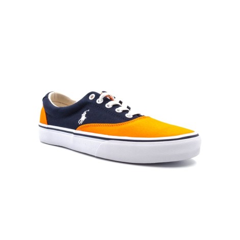 Sneakers Uomo NAVY ORANGE RALPH LAUREN Pelle