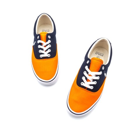 Sneakers Uomo NAVY ORANGE RALPH LAUREN Pelle