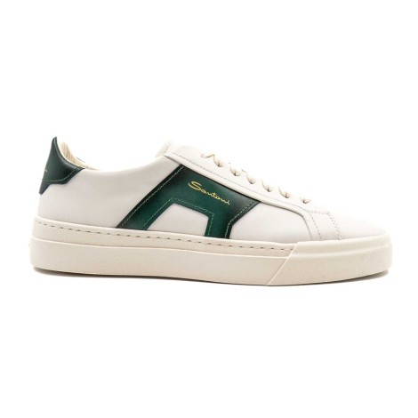 Sneakers Uomo White SANTONI Pelle