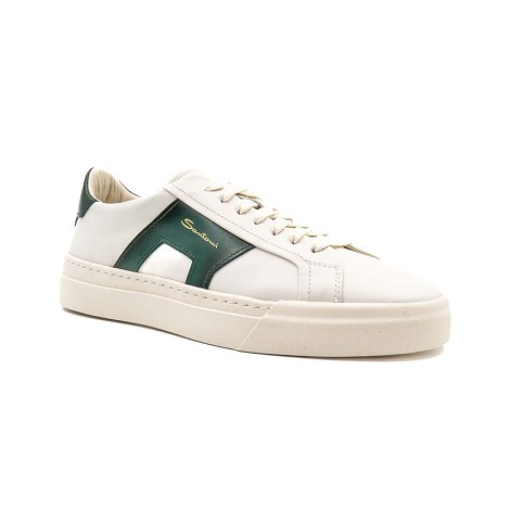 Sneakers Uomo White SANTONI Pelle