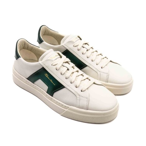 Sneakers Uomo White SANTONI Pelle