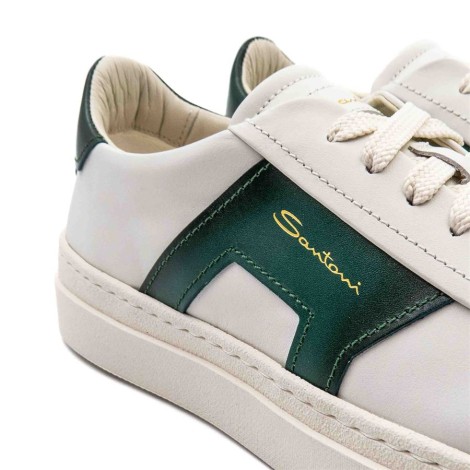 Sneakers Uomo White SANTONI Pelle