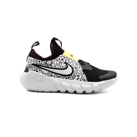 Sneakers Bambino BLACK WHTE NIKE Pelle