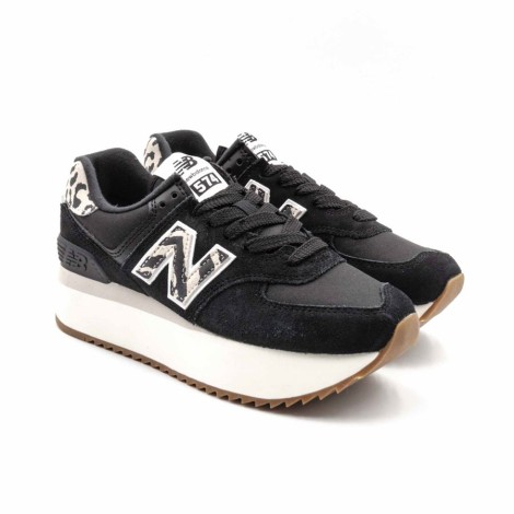 Sneakers Donna Black NEW BALANCE Pelle