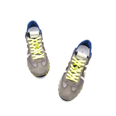 Sneakers Uomo GRIGIO+LIME PREMIATA   Pelle