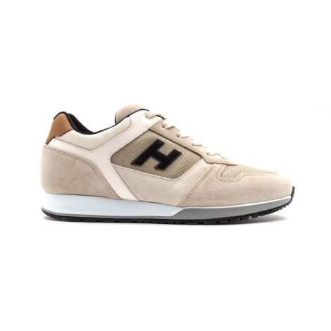 Sneakers Uomo BEIGE+BLU HOGAN     Pelle