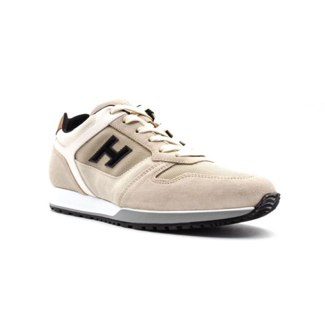 Sneakers Uomo BEIGE+BLU HOGAN     Pelle