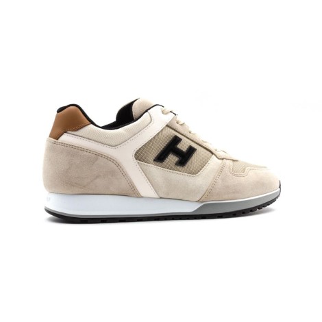 Sneakers Uomo BEIGE+BLU HOGAN     Pelle